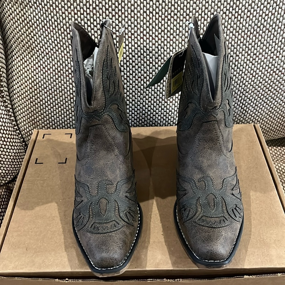Roper Gray Ankle Boots